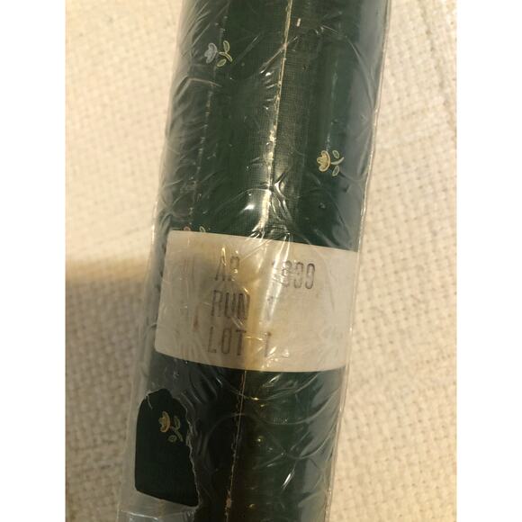 VTG Pallcoverings Wallpaper Double Roll AP1039 Green Floral Denmark Cottage 80s - Picture 7 of 9